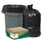 Black PLA Compostable / Biodegradable Plastic Garbage Bags Heat Sealing Type