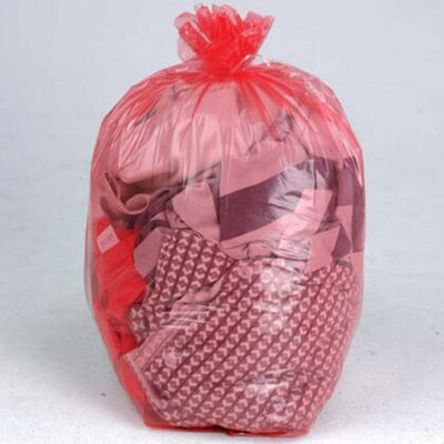 Heiße wasserlösliche Wäscherei sackt 660mm x 840mm, medizinische Wäscherei-Plastiktaschen PVA mit roter Bindung ein