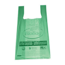 Kompostierbare PlastikEinkaufstaschen, Gewohnheit druckten Verpackent-shirt Tasche